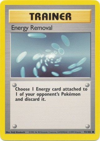 Energy Removal (92/102) [Base Set Unlimited] | Rock City Comics