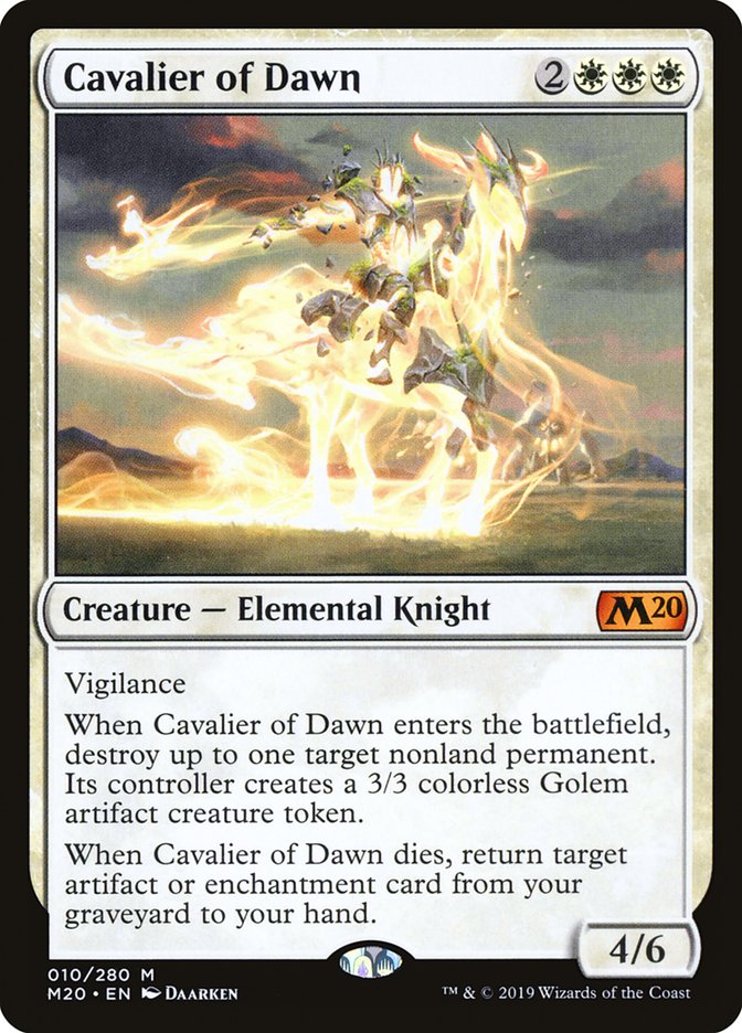 Cavalier of Dawn [Core Set 2020] | Rock City Comics