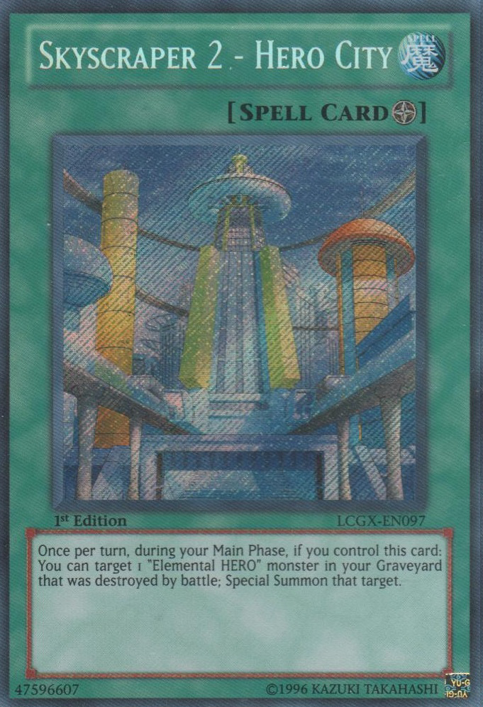 Skyscraper 2 - Hero City [LCGX-EN097] Secret Rare | Rock City Comics