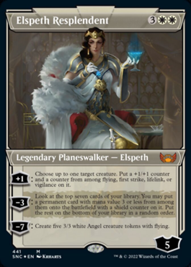 Elspeth Resplendent (Showcase Art Deco Foil Etched) [Streets of New Capenna] | Rock City Comics