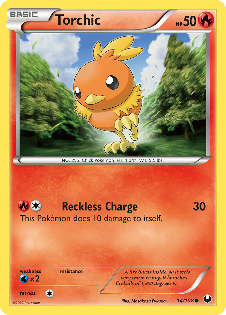 Torchic (14/108) [Black & White: Dark Explorers] | Rock City Comics