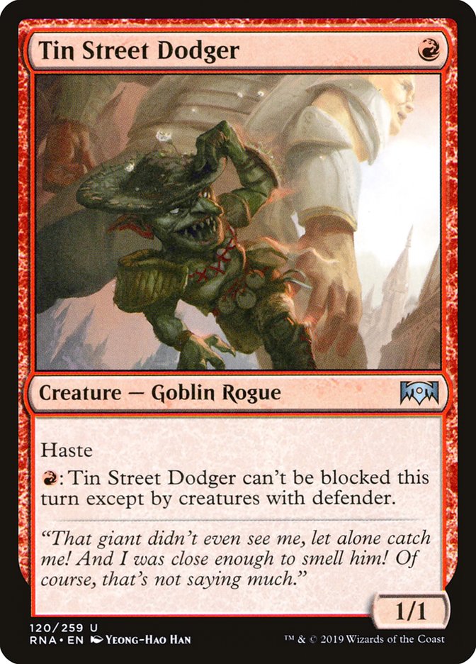 Tin Street Dodger [Ravnica Allegiance] | Rock City Comics