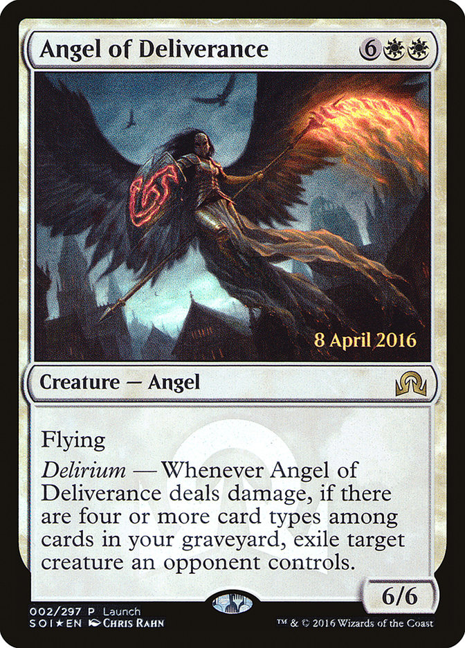 Angel of Deliverance (Prerelease) [Shadows over Innistrad Promos] | Rock City Comics