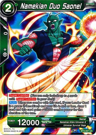 Namekian Duo Saonel [BT4-057] | Rock City Comics