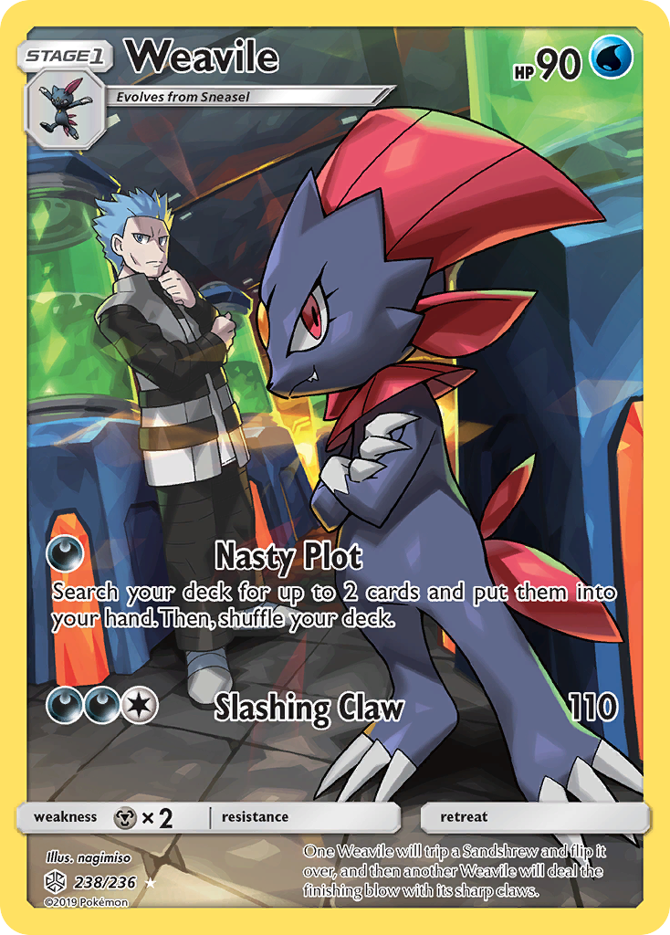 Weavile (238/236) [Sun & Moon: Cosmic Eclipse] | Rock City Comics