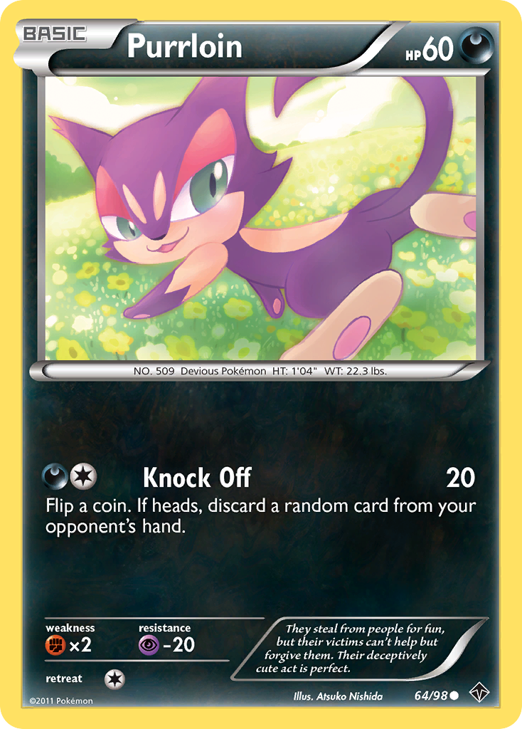 Purrloin (64/98) [Black & White: Emerging Powers] | Rock City Comics