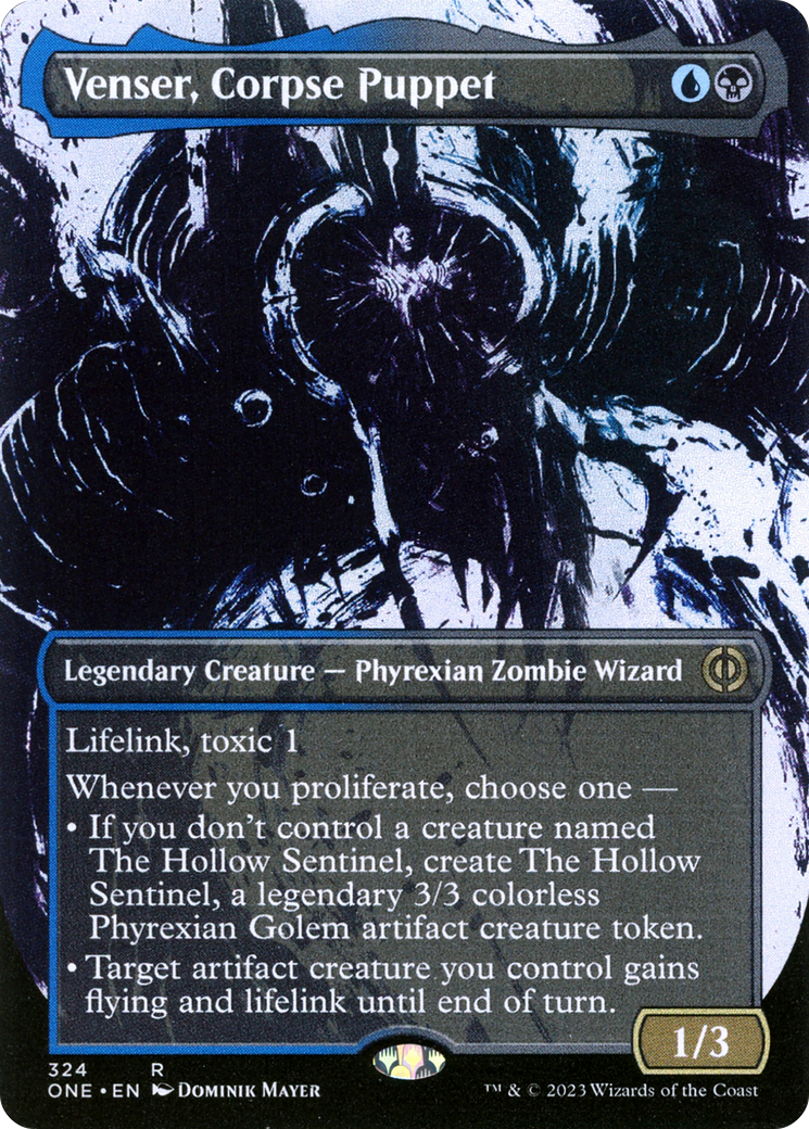 Venser, Corpse Puppet (Borderless Ichor) [Phyrexia: All Will Be One] | Rock City Comics