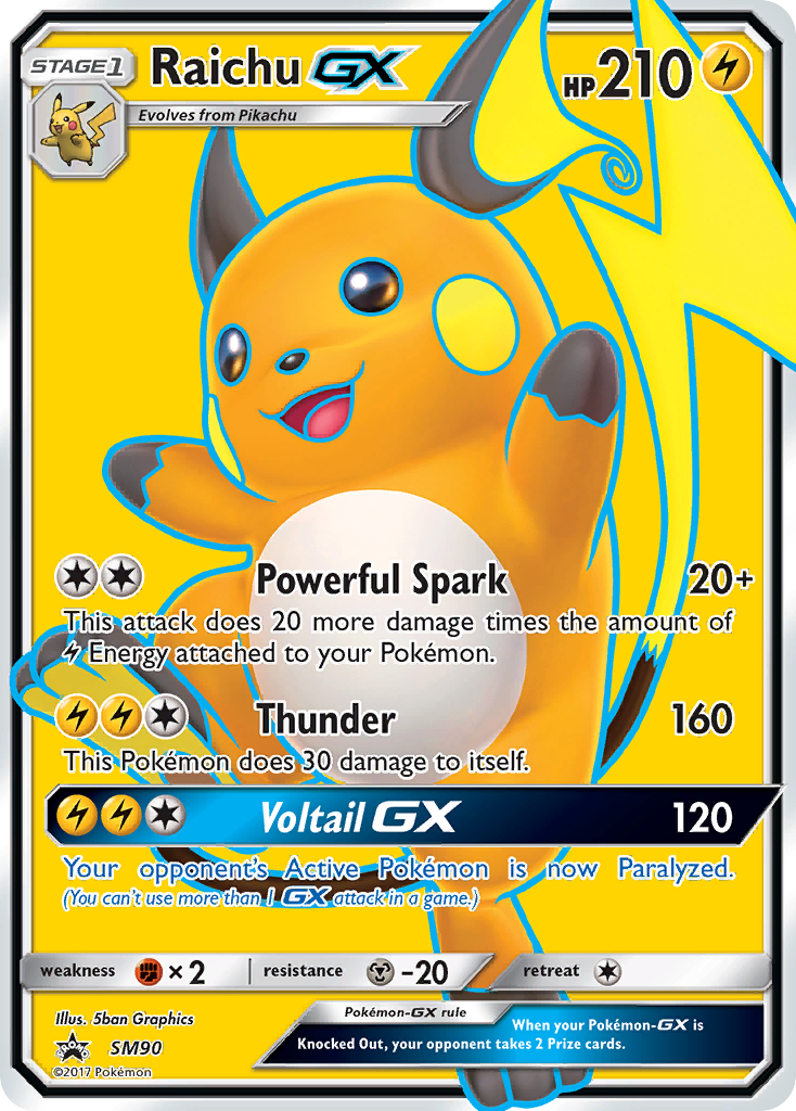 Raichu GX (SM90) [Sun & Moon: Black Star Promos] | Rock City Comics