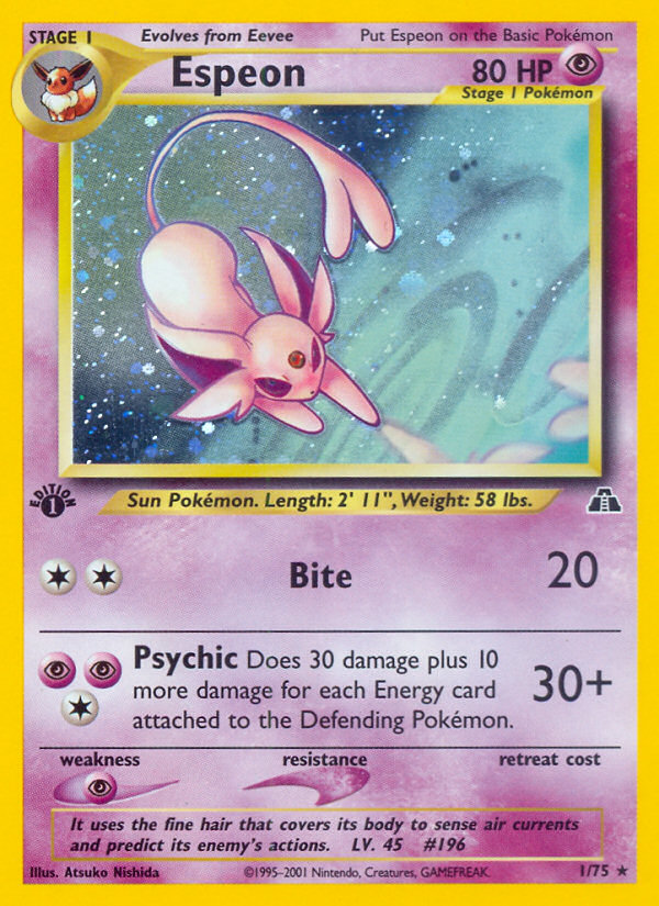 Espeon (1/75) [Neo Discovery 1st Edition] | Rock City Comics