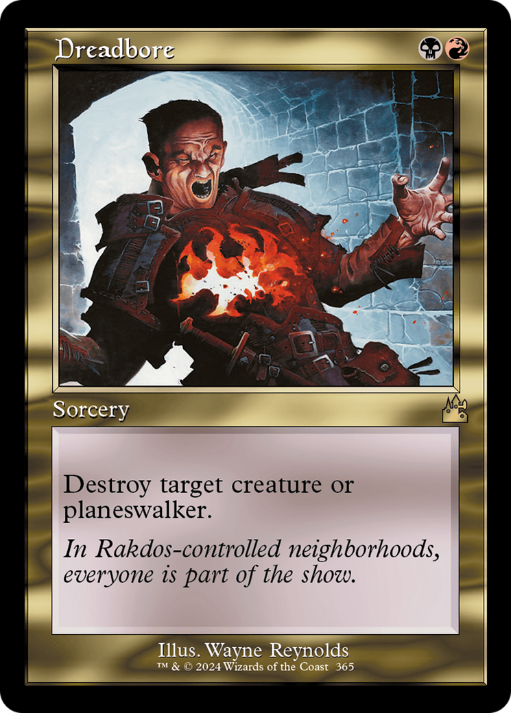 Dreadbore (Retro Frame) [Ravnica Remastered] | Rock City Comics