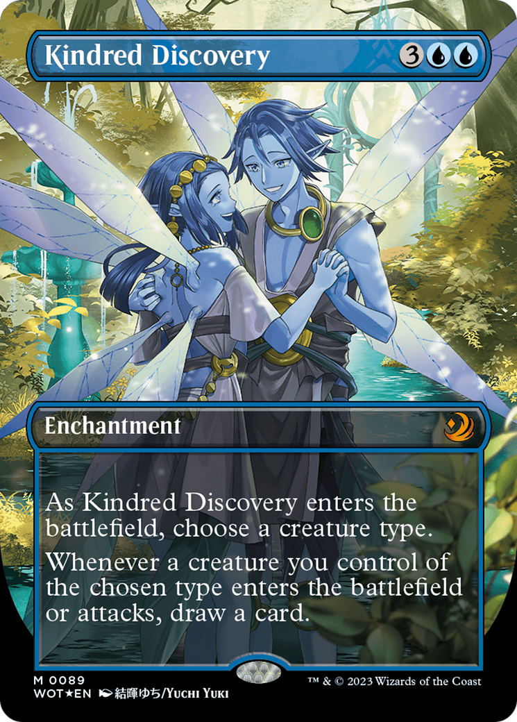 Kindred Discovery (Anime Borderless) (Confetti Foil) [Wilds of Eldraine: Enchanting Tales] | Rock City Comics