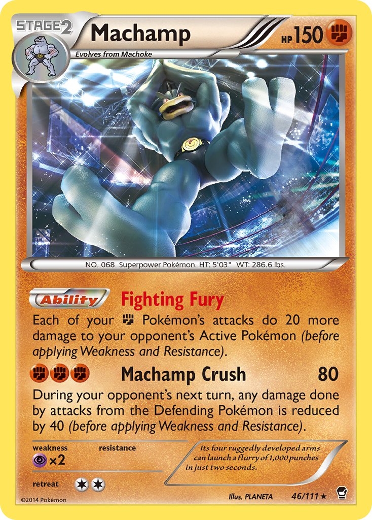 Machamp (46/111) (Cosmos Holo) (Blister Exclusive) [XY: Furious Fists] | Rock City Comics