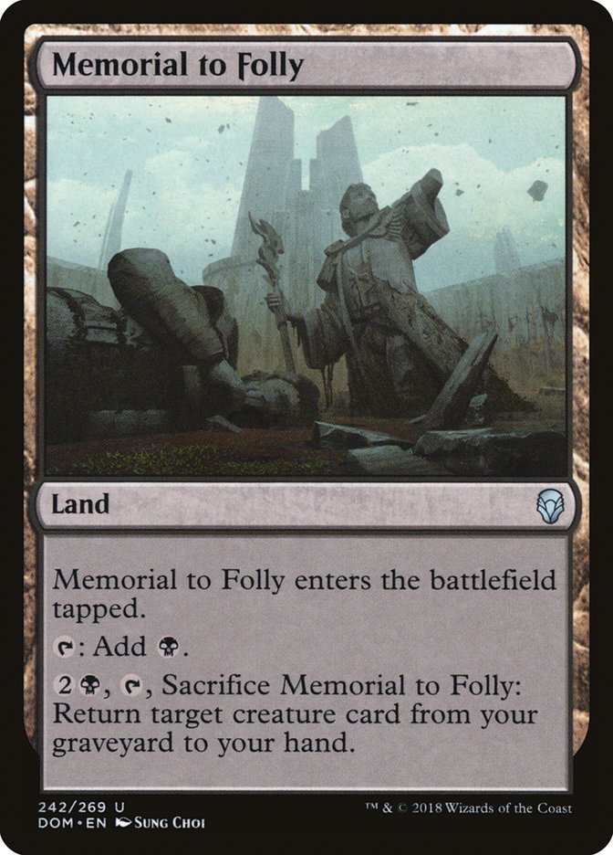 Memorial to Folly [Dominaria] | Rock City Comics