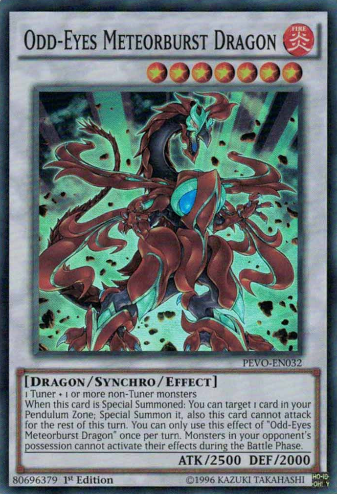 Odd-Eyes Meteorburst Dragon [PEVO-EN032] Super Rare | Rock City Comics