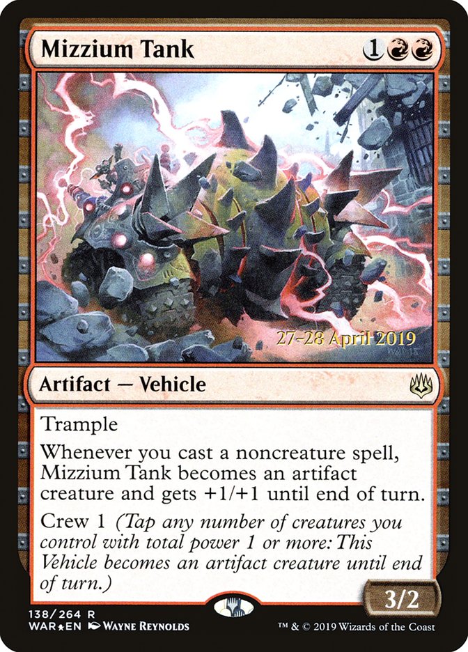 Mizzium Tank  [War of the Spark Prerelease Promos] | Rock City Comics