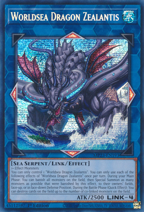 Worldsea Dragon Zealantis [MP23-EN193] Prismatic Secret Rare | Rock City Comics