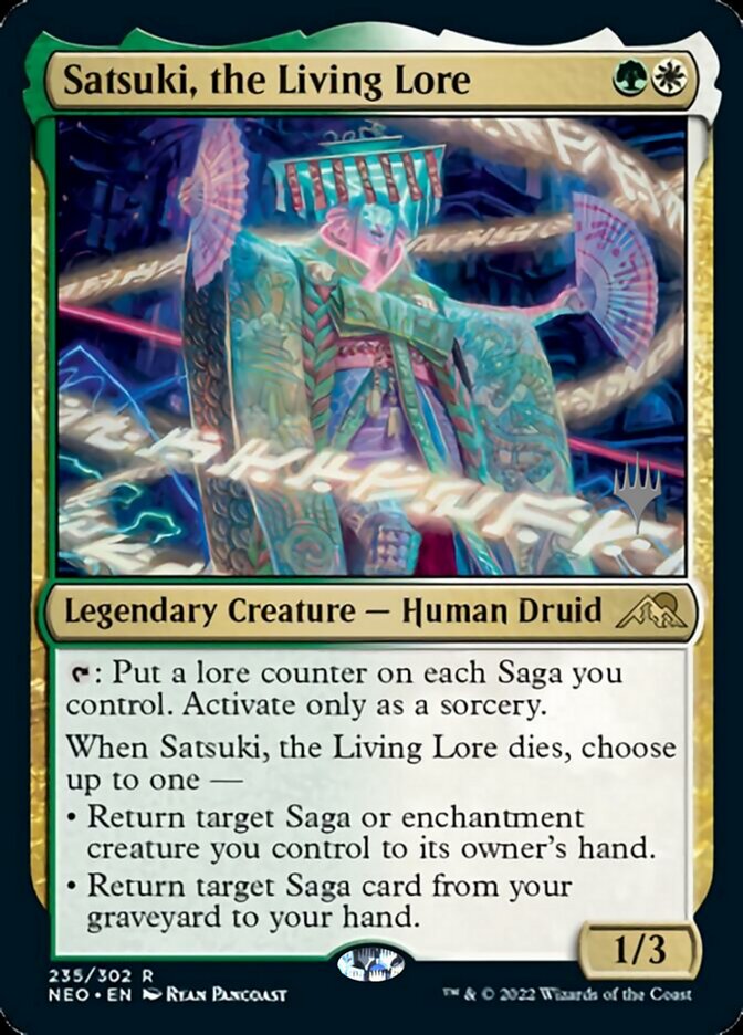 Satsuki, the Living Lore (Promo Pack) [Kamigawa: Neon Dynasty Promos] | Rock City Comics