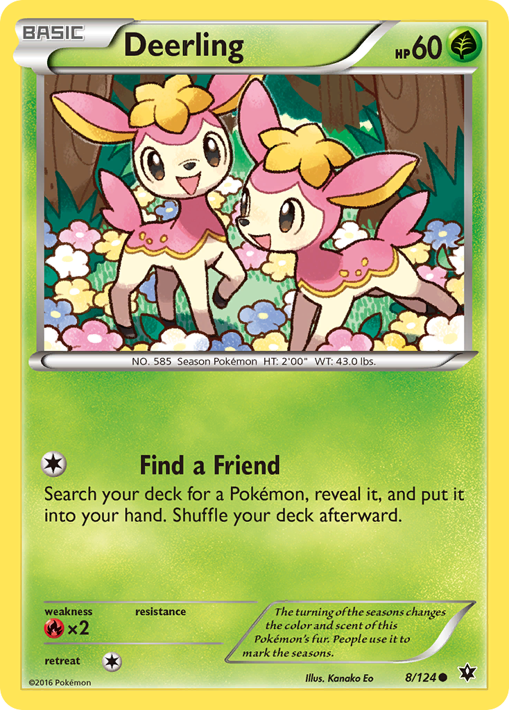 Deerling (8/124) [XY: Fates Collide] | Rock City Comics