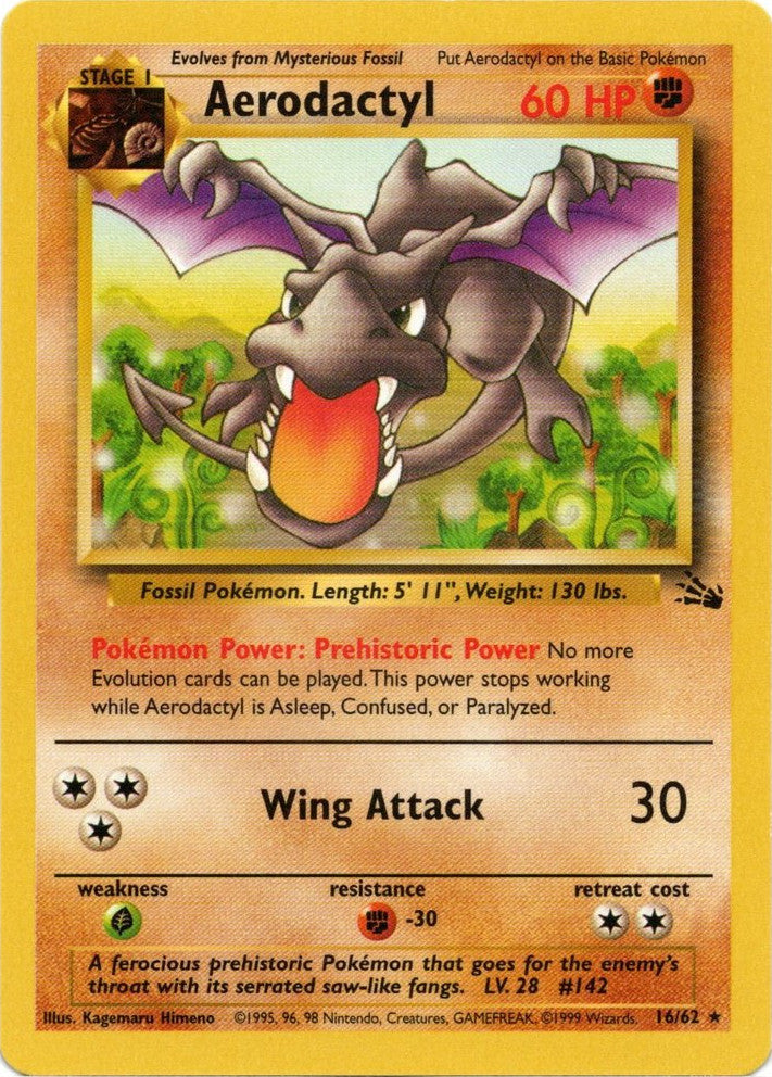 Aerodactyl (16/62) [Fossil Unlimited] | Rock City Comics