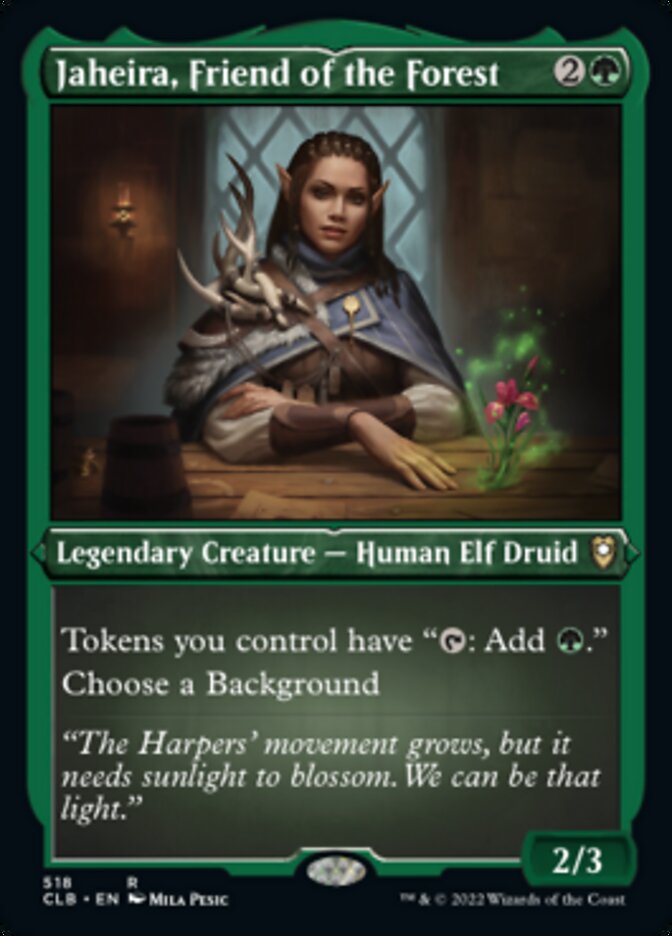 Jaheira, Friend of the Forest (Foil Etched) [Commander Legends: Battle for Baldur's Gate] | Rock City Comics