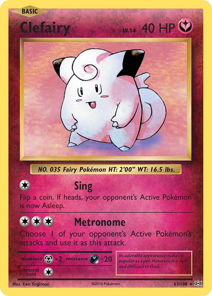 Clefairy (63/108) [XY: Evolutions] | Rock City Comics