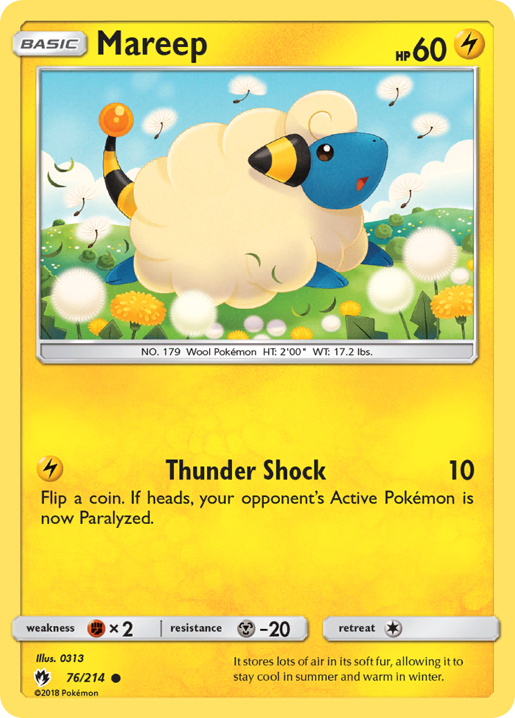 Mareep (76/214) [Sun & Moon: Lost Thunder] | Rock City Comics