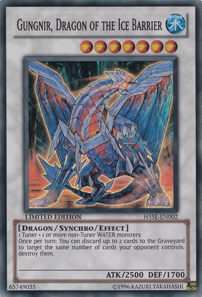 Gungnir, Dragon of the Ice Barrier [H5SE-EN002] Super Rare | Rock City Comics