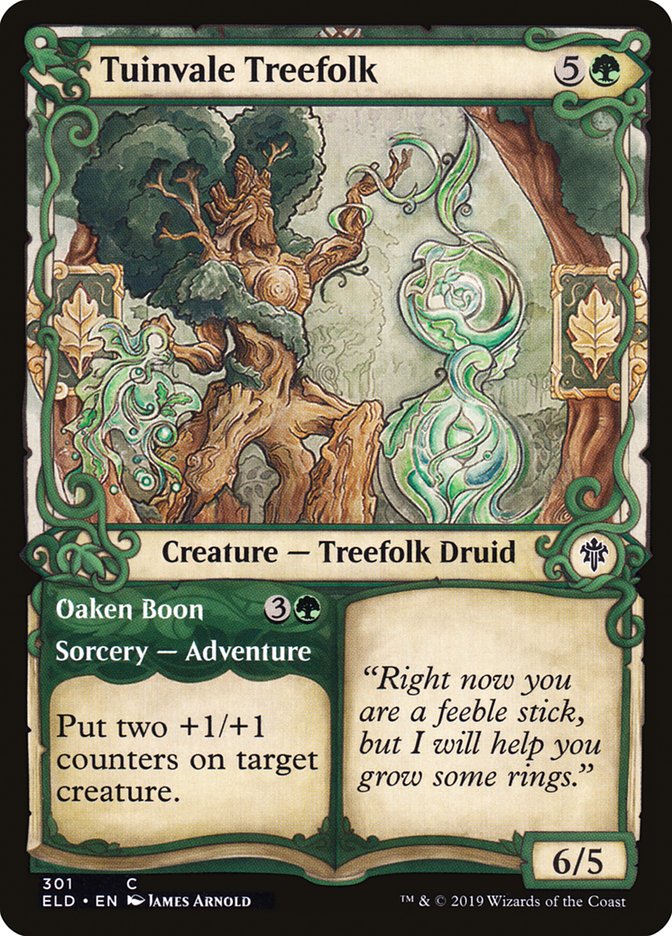 Tuinvale Treefolk // Oaken Boon (Showcase) [Throne of Eldraine] | Rock City Comics