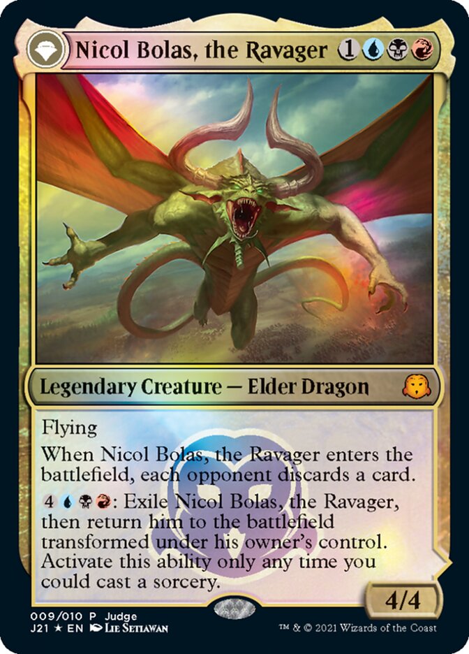 Nicol Bolas, the Ravager // Nicol Bolas, the Arisen [Judge Gift Cards 2021] | Rock City Comics