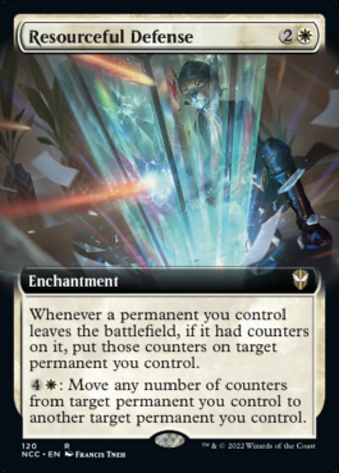 Resourceful Defense (Extended Art) [Streets of New Capenna Commander] | Rock City Comics