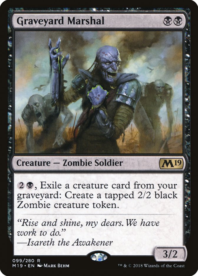 Graveyard Marshal [Core Set 2019] | Rock City Comics