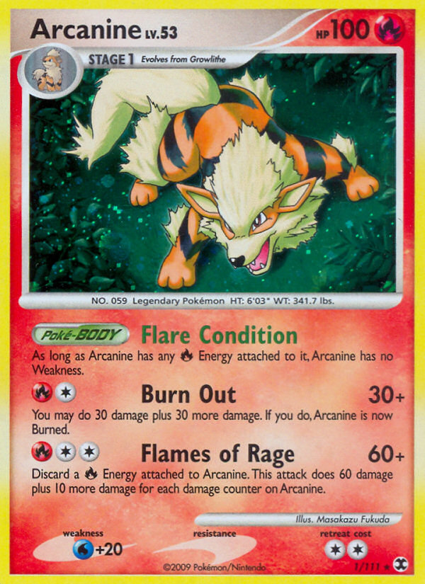 Arcanine (1/111) [Platinum: Rising Rivals] | Rock City Comics