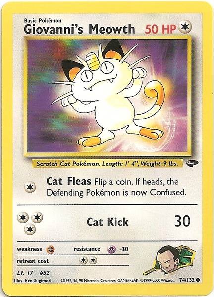 Giovanni's Meowth (74/132) [Gym Challenge Unlimited] | Rock City Comics