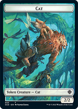 Saproling // Cat Double-Sided Token [Starter Commander Decks] | Rock City Comics