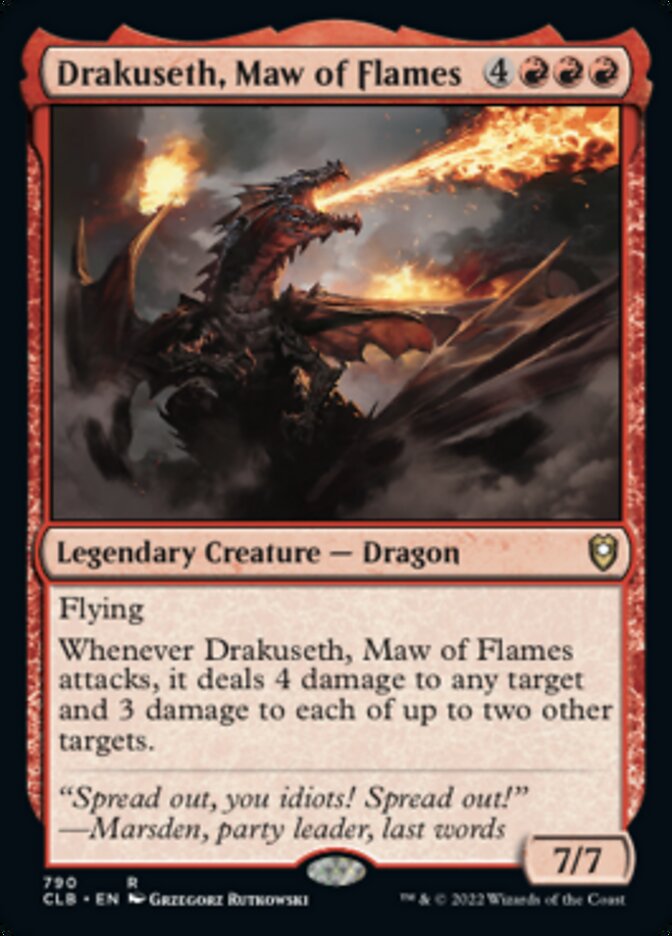 Drakuseth, Maw of Flames [Commander Legends: Battle for Baldur's Gate] | Rock City Comics