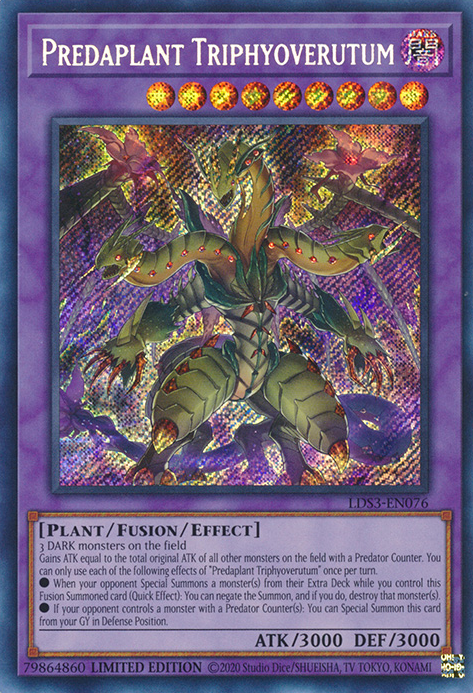 Predaplant Triphyoverutum [LDS3-EN076] Secret Rare | Rock City Comics