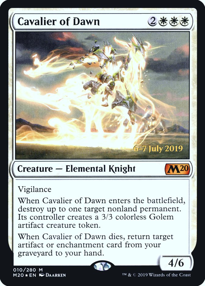 Cavalier of Dawn  [Core Set 2020 Prerelease Promos] | Rock City Comics