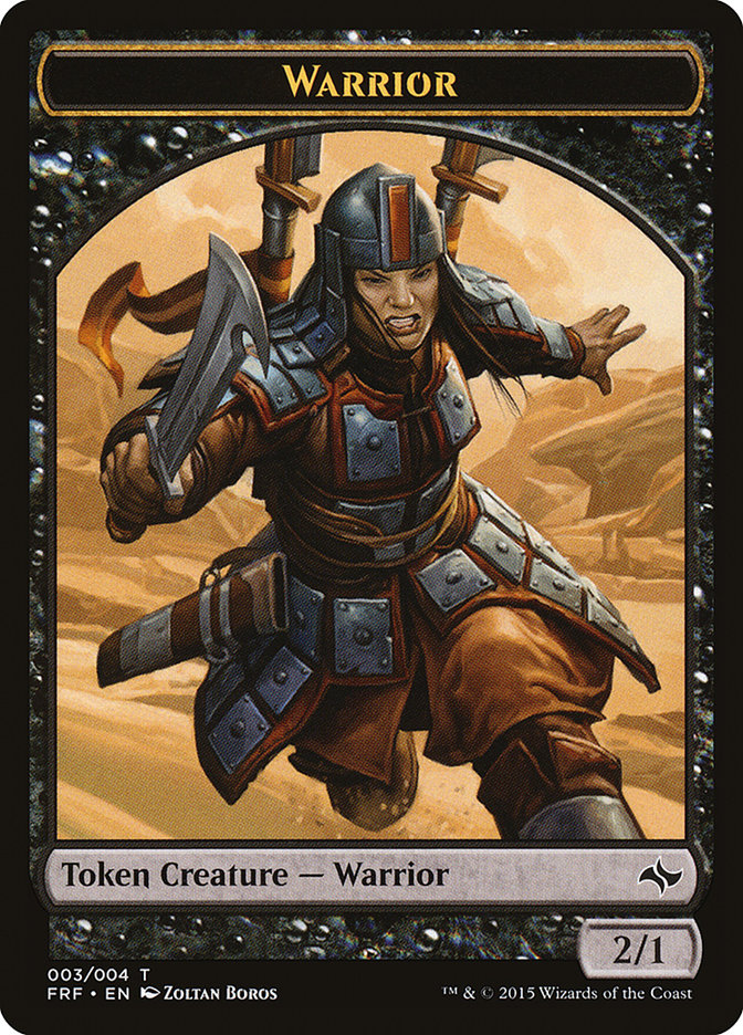 Warrior [Fate Reforged Tokens] | Rock City Comics