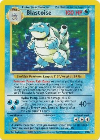 Blastoise (2/102) [Base Set Unlimited] | Rock City Comics