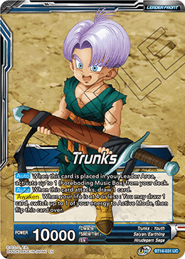 Trunks // Trunks, the Hero's Successor (BT14-031) [Cross Spirits] | Rock City Comics