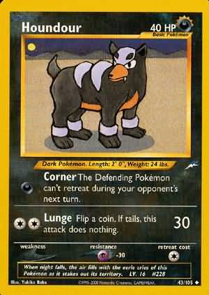 Houndour (43/105) [Neo Destiny Unlimited] | Rock City Comics