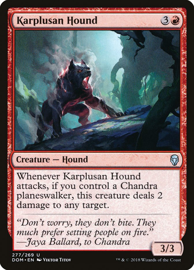 Karplusan Hound [Dominaria] | Rock City Comics