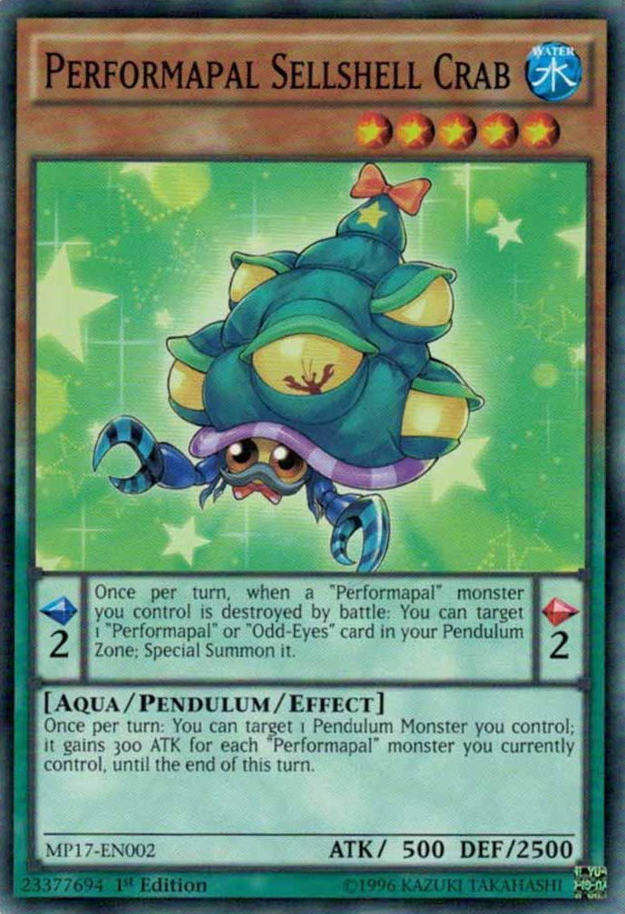 Performapal Sellshell Crab [MP17-EN002] Common | Rock City Comics