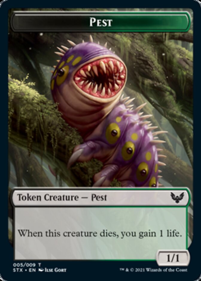 Food // Pest Token [Commander 2021 Tokens] | Rock City Comics