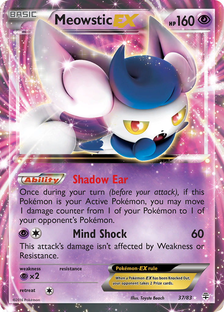 Meowstic EX (37/83) [XY: Generations] | Rock City Comics