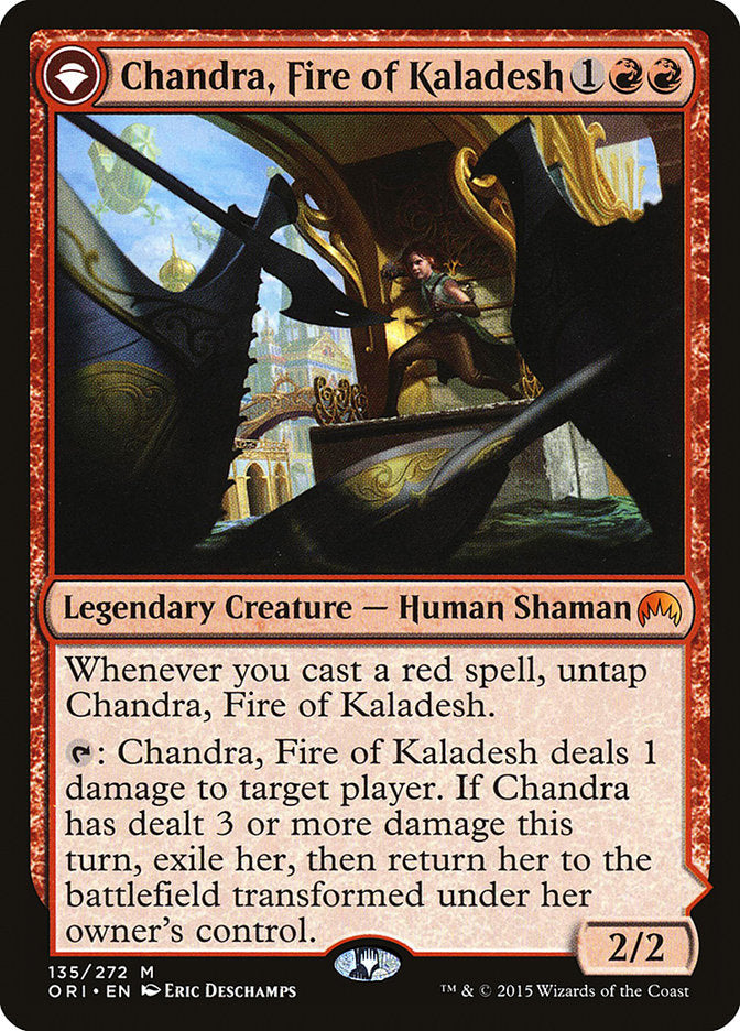 Chandra, Fire of Kaladesh // Chandra, Roaring Flame [Magic Origins] | Rock City Comics