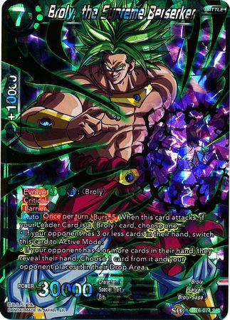 Broly, the Supreme Berserker [BT6-074] | Rock City Comics