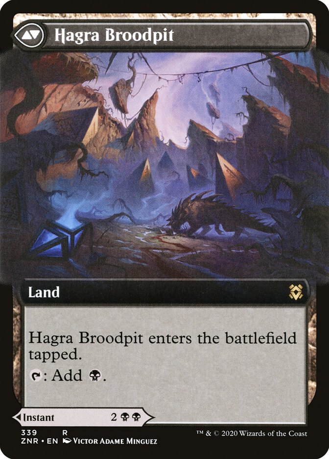 Hagra Mauling // Hagra Broodpit (Extended) [Zendikar Rising] | Rock City Comics