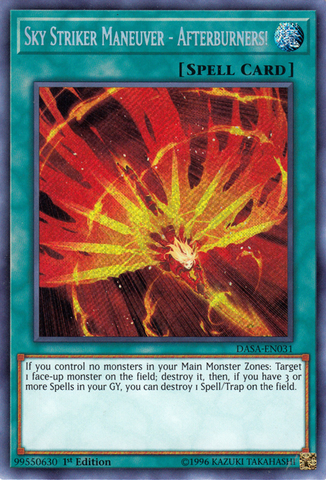 Sky Striker Maneuver - Afterburners! [DASA-EN031] Secret Rare | Rock City Comics