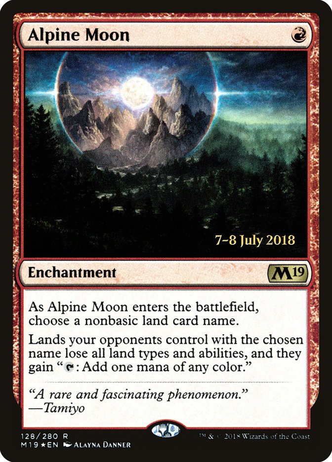 Alpine Moon  [Core Set 2019 Prerelease Promos] | Rock City Comics